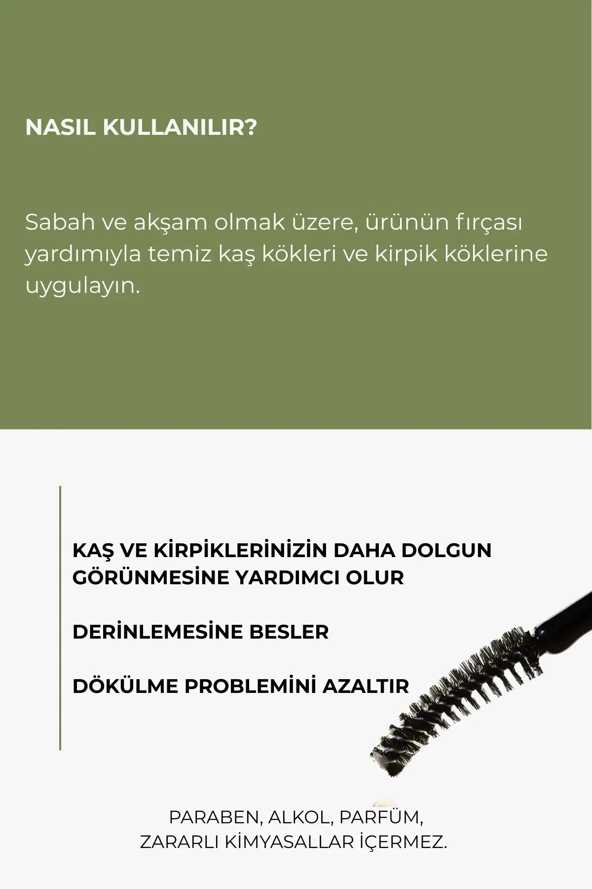 Güçlendirici Etkili, Su Bazlı Kaş ve Kirpik Serumu