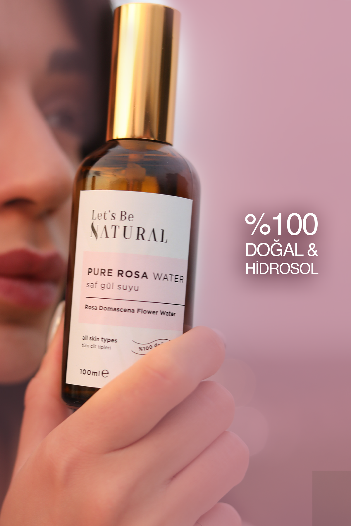 %100 Doğal Ayrıştırılmış Saf Gül Suyu