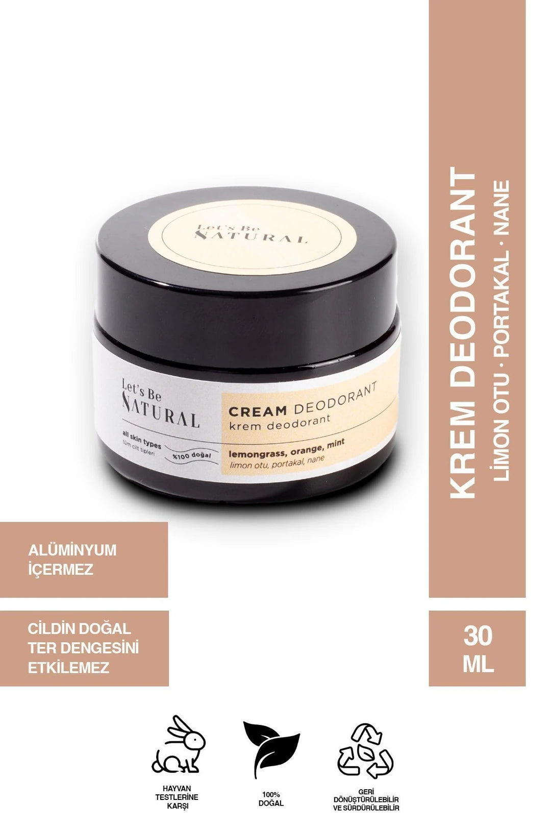 Beyazlatıcı ve Ter Kokusu Önleyici Krem Deodorant
