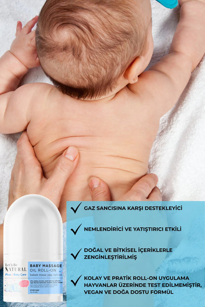 Gaz Çıkarmaya Yardımcı %100 Doğal Bebek Masaj Yağı
