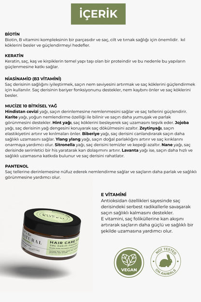 Yıpranmış ve Hasar Görmüş Saçlar İçin Saç Bakım Maskesi