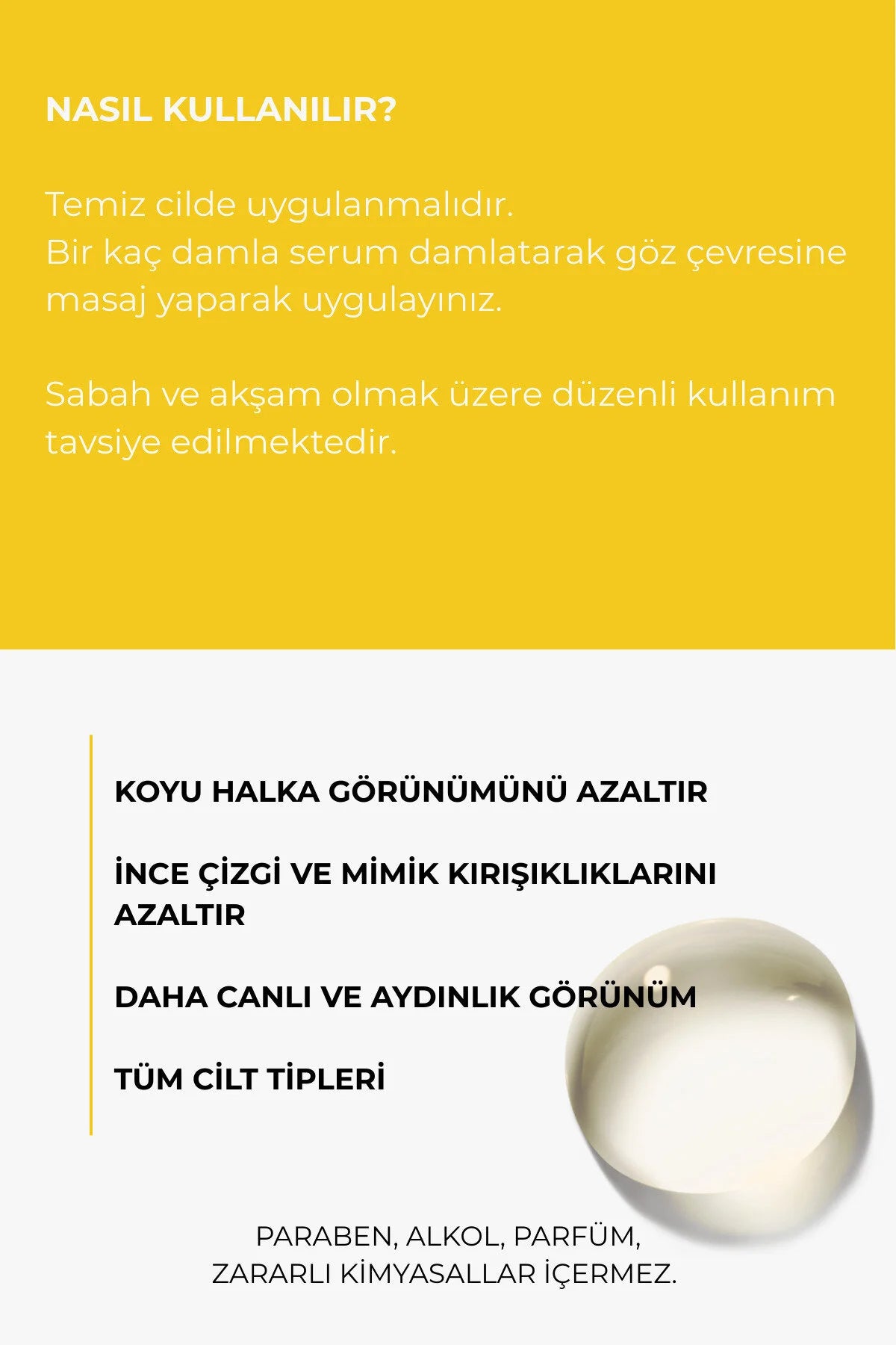 Botoks Etkili Ölmez Çiçek Göz Çevresi Serum