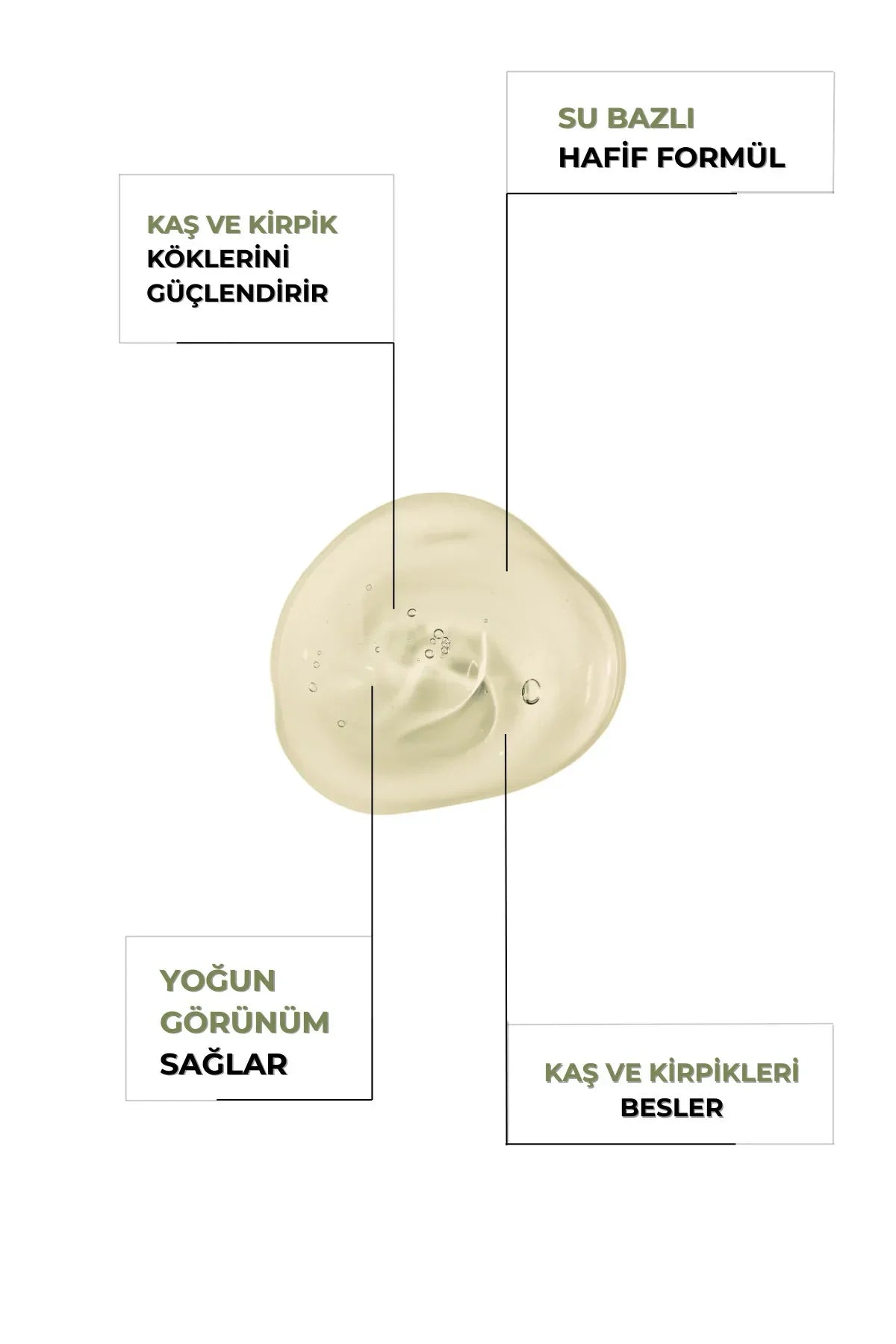Güçlendirici Etkili, Su Bazlı Kaş ve Kirpik Serumu