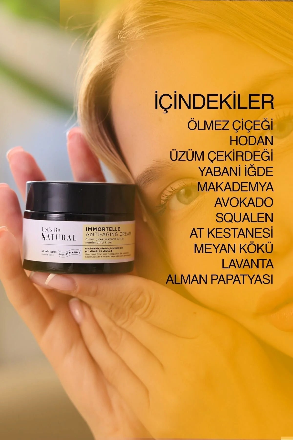 Yaşlanma Karşıtı Anti-Aging Etkili Ölmez Çiçek Kremi