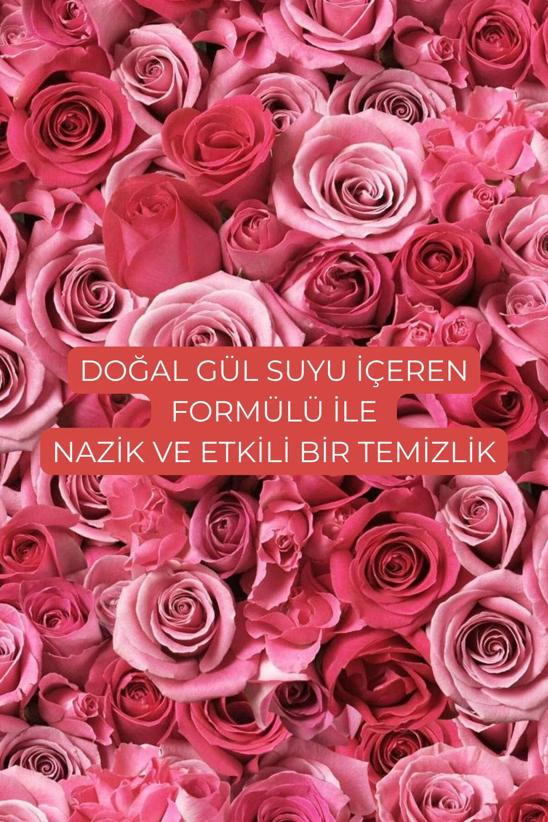 Saf Gül Suyu İçeren Makyaj Temizleme Suyu