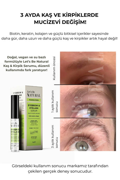 Güçlendirici Etkili, Su Bazlı Kaş ve Kirpik Serumu