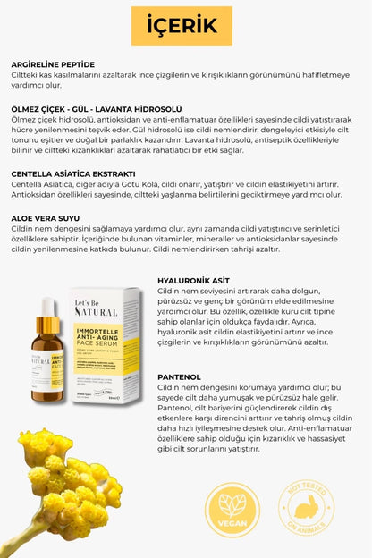 Ölmez Çiçek Yaşlanma Karşıtı Serum Seti