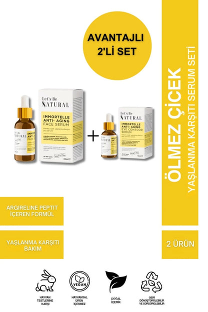 Ölmez Çiçek Yaşlanma Karşıtı Serum Seti