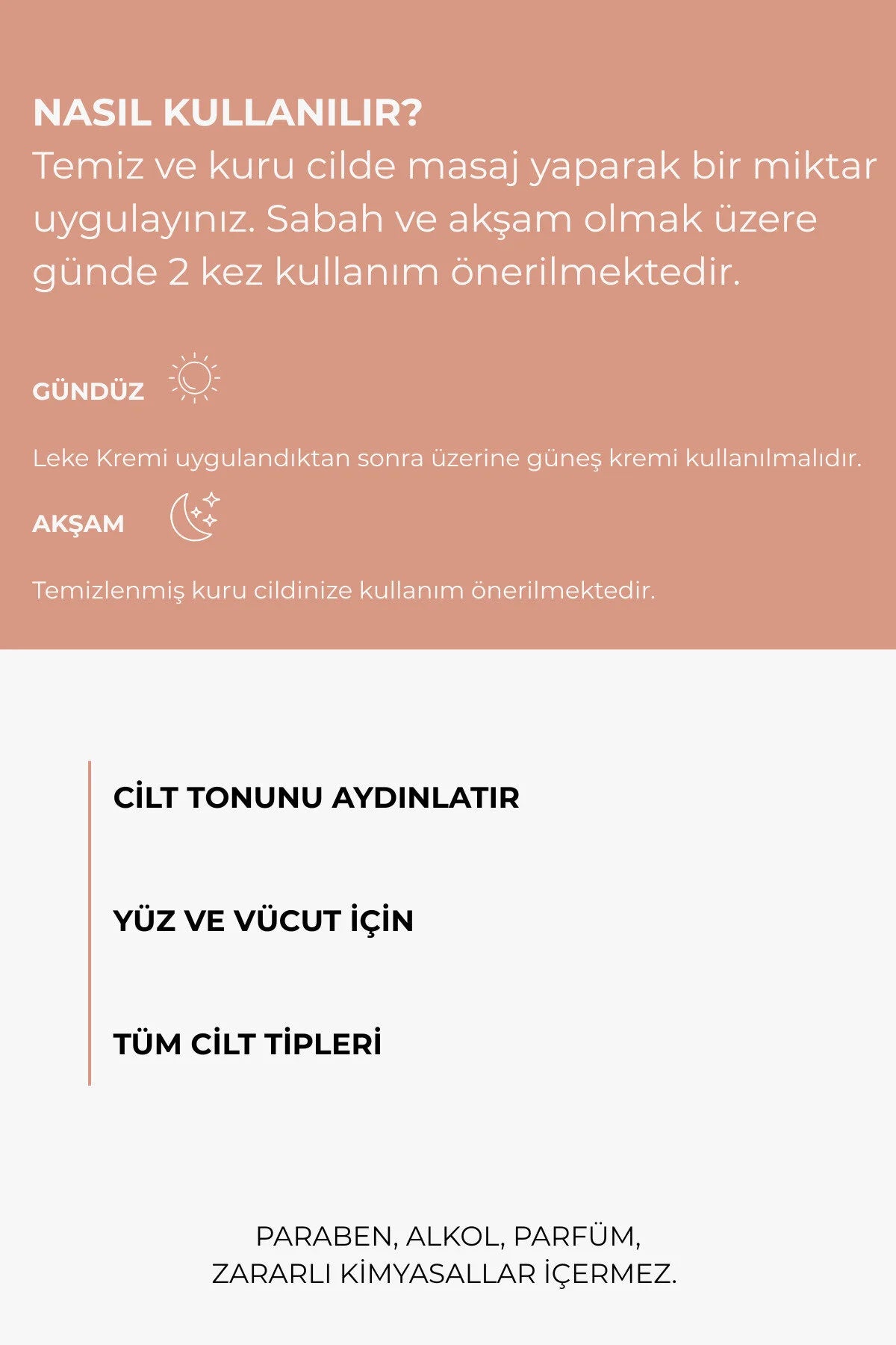 Alpha Arbutin İçeren Leke ve Aydınlatıcı Krem