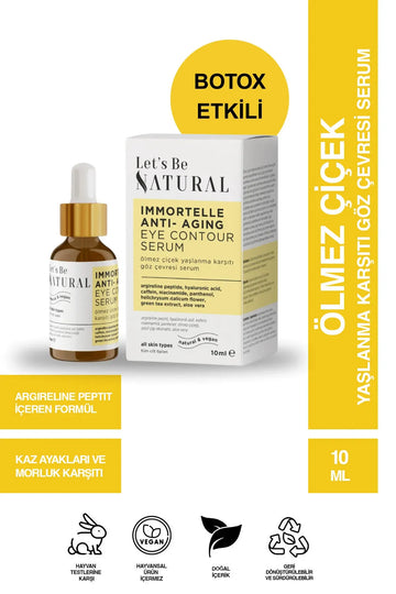 Botoks Etkili Ölmez Çiçek Göz Çevresi Serum