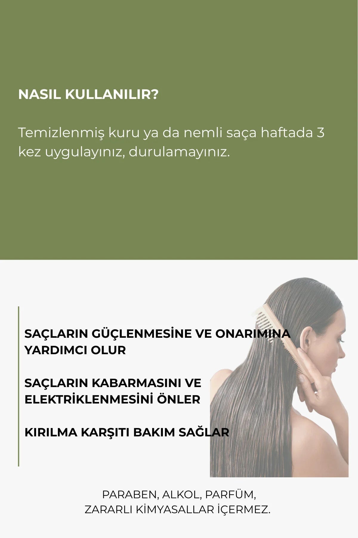 Saç Onarımı, Kırılma Karşıtı Durulanmayan Saç Bakım Kremi