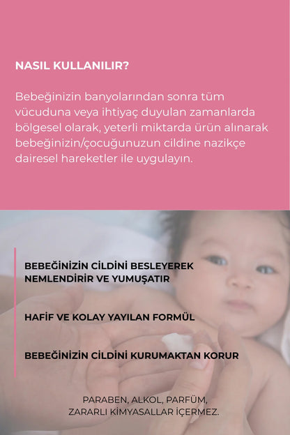 Besleyici Ve Nemlendirici Etkili Sakinleştirici Bebek Bakım Kremi