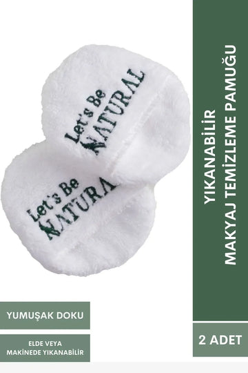 2 Adet Yıkanabilir Makyaj Temizleme Pamuğu