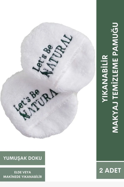 2 Adet Yıkanabilir Makyaj Temizleme Pamuğu