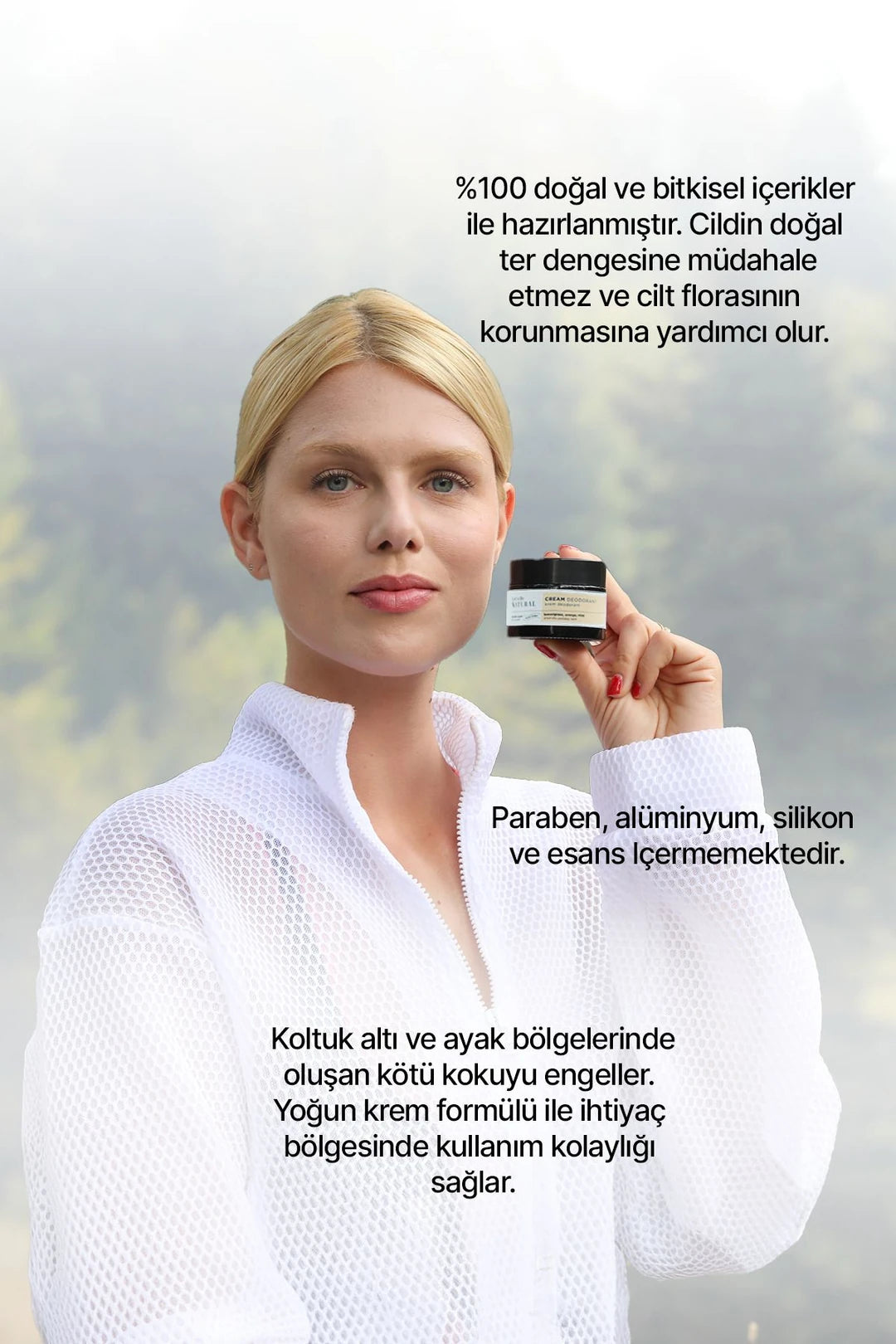 Beyazlatıcı ve Ter Kokusu Önleyici Krem Deodorant