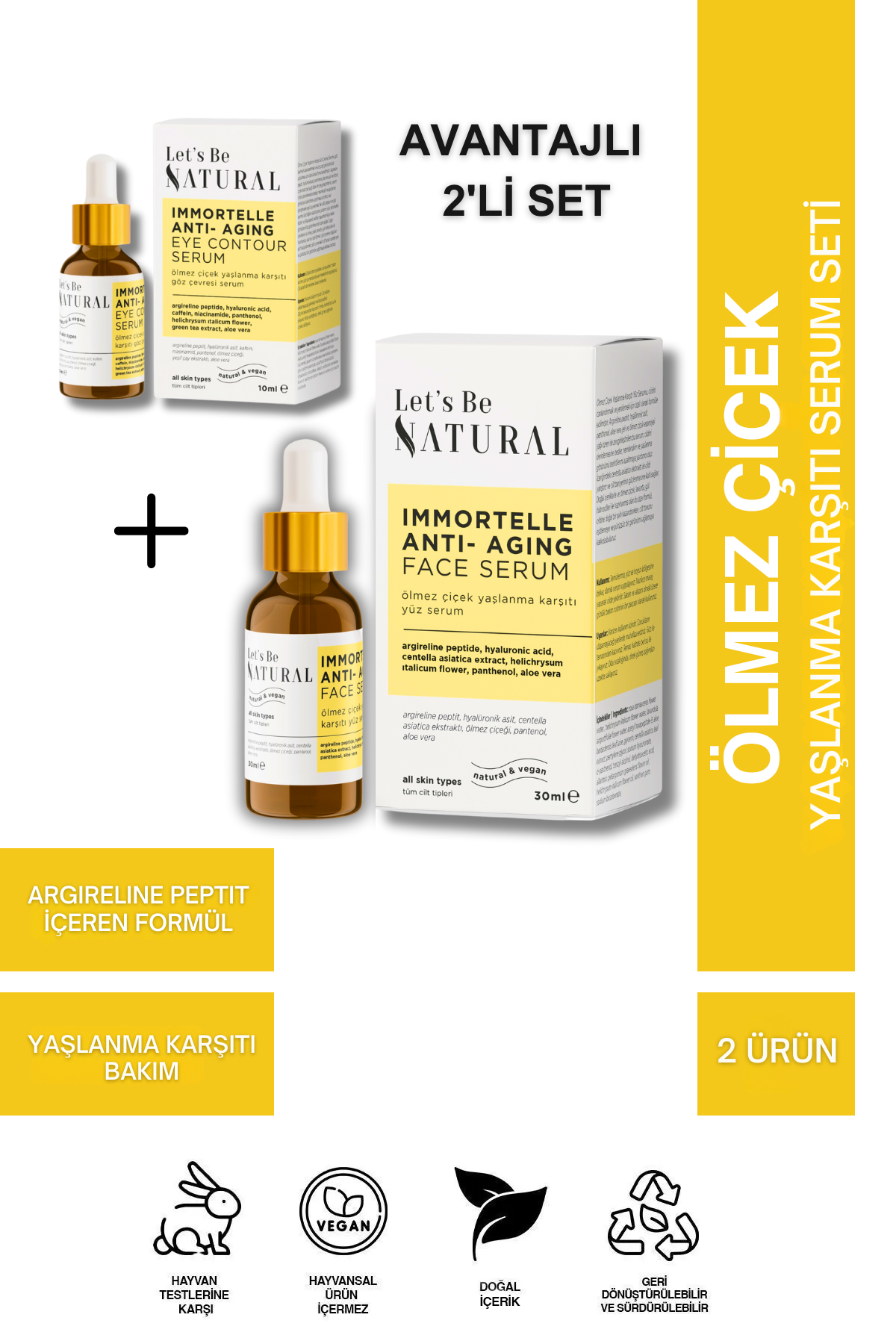 Ölmez Çiçek Yaşlanma Karşıtı Serum Seti