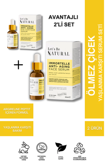 Ölmez Çiçek Yaşlanma Karşıtı Serum Seti