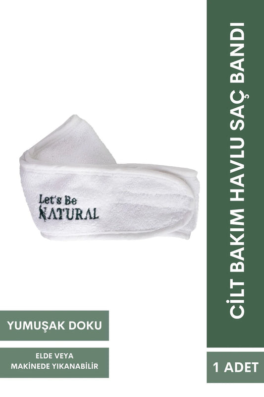 Let's Be Natural, Yumuşak Doku Cilt Bakım Havlu Saç Bandı